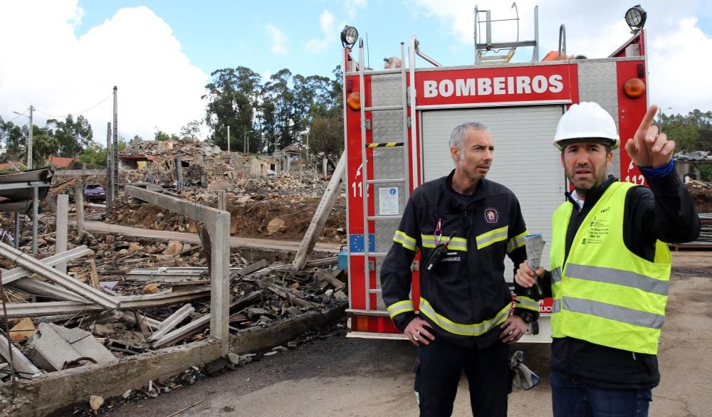 El desescombro de la zona cero deja al descubierto la devastación que causó dos muertos y arrasó una treintena de viviendas.