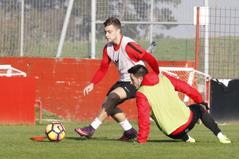 Entrenamiento del Sporting de Gijón