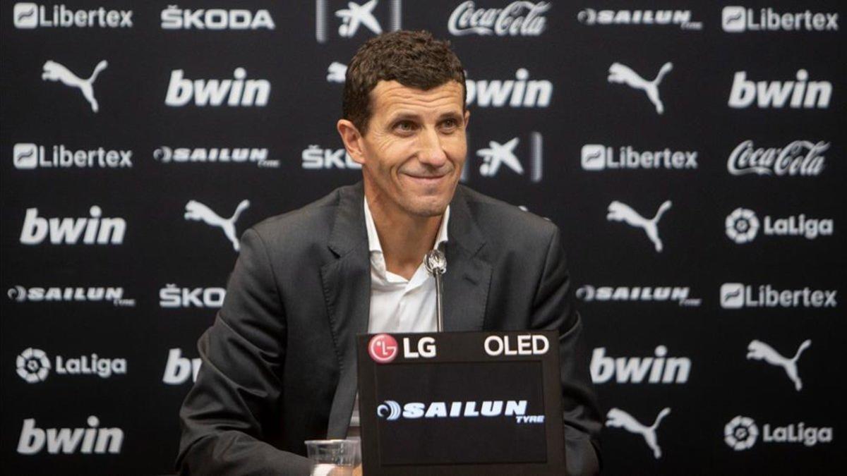 Javi Gracia en una imagen de archivo de su presentación.