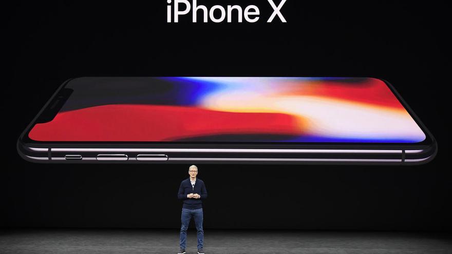 Tim Cook, durante la presentación del iPhone X.