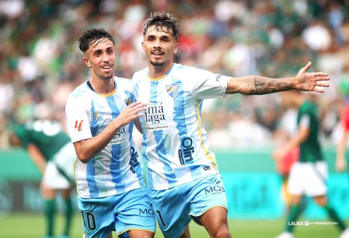 Kevin firmó el primer gol del Málaga CF.