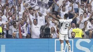 Bellingham, Vinicius y Joselu animan la siesta en el Bernabéu