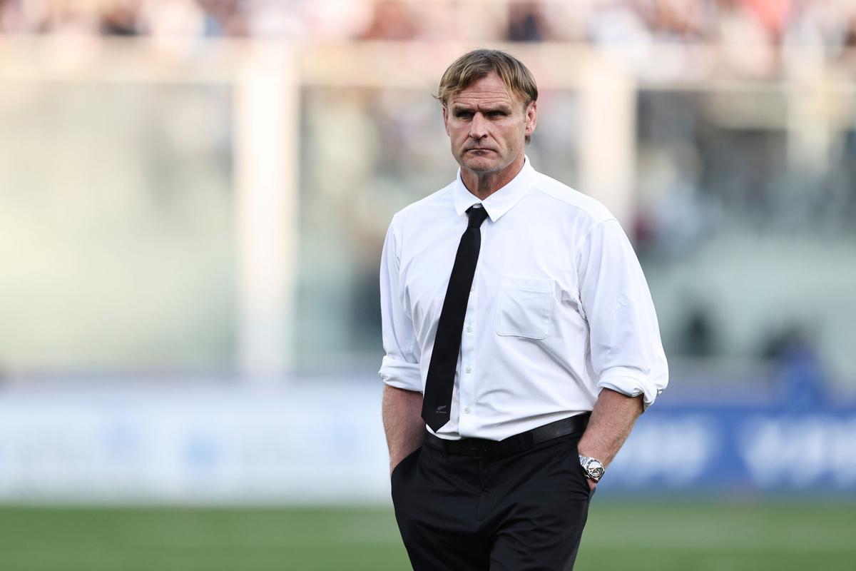 El entrenador de los All Blacks, Scott Robertson, antes de un partido de los neozelandeses en Argentina.