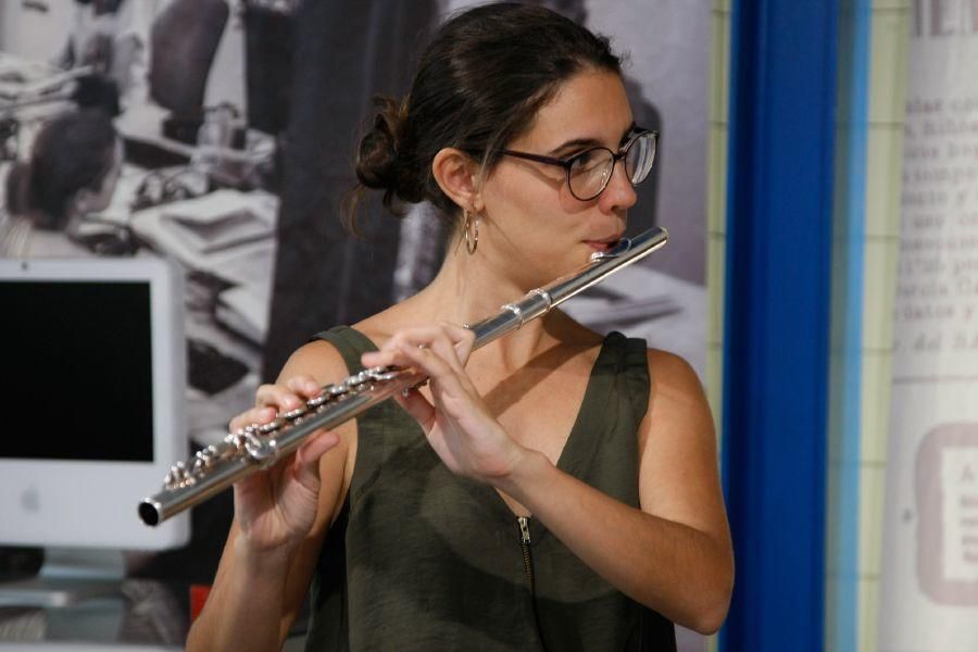 Concierto de Vandalia Trío en la exposición