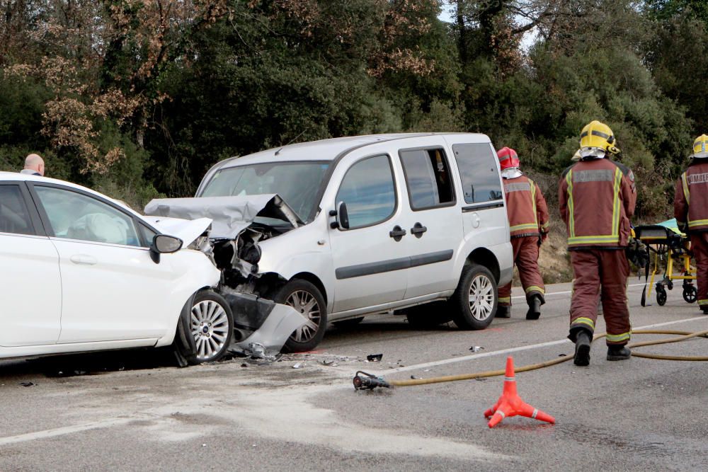 Accident de trànsit a Riudarenes
