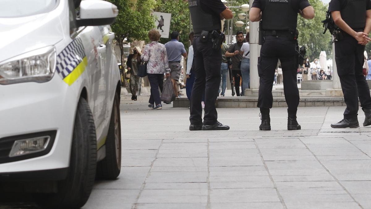 Una patrulla de la Policía Local se desplazó a la zona tras recibir el aviso de la agresión.