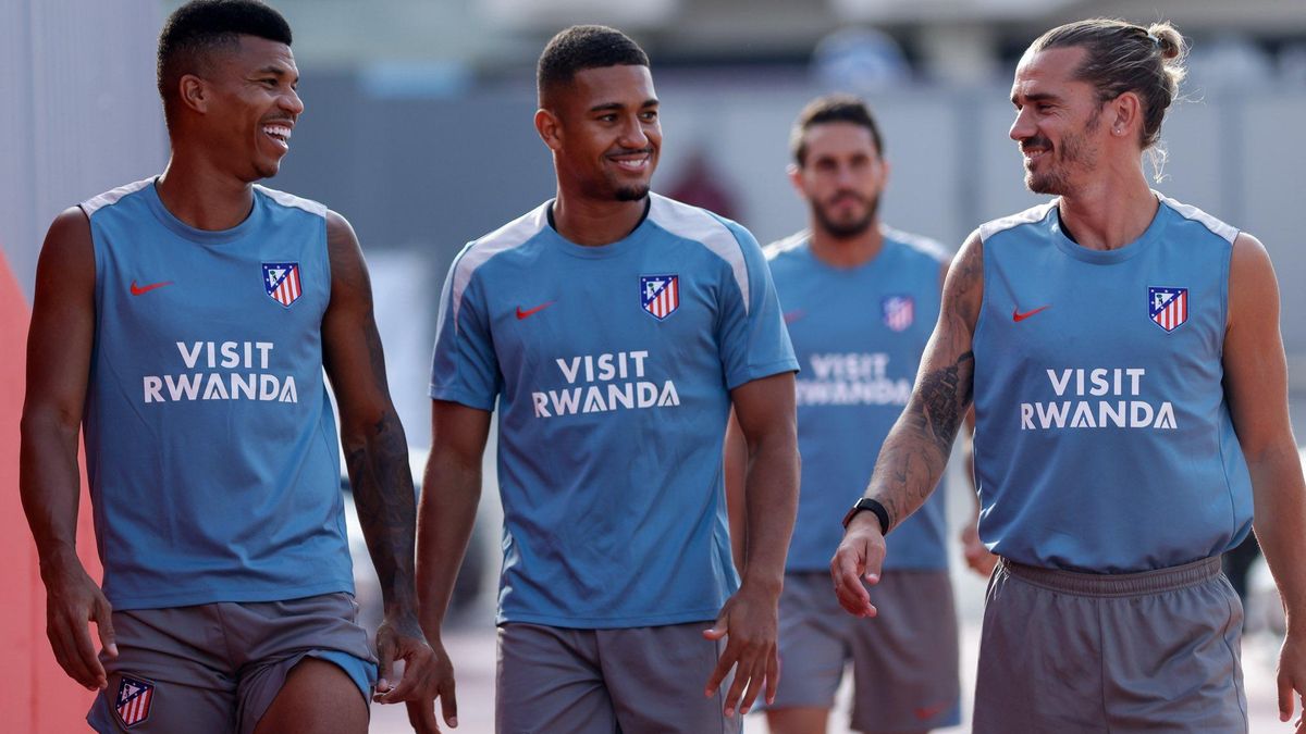 El Atlético de Madrid viajó este martes a Los Ángeles.