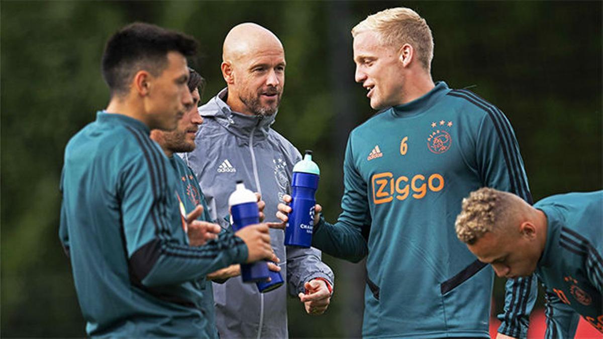 Ten Hag: &quot;¿Van de Beek al Madrid? Es normal que esté en el candelero&quot;