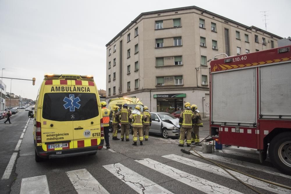 Accident a la carretera de Vic de Manresa