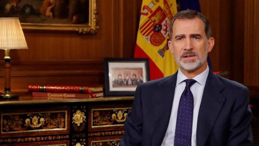 Felip VI, durant el discurs