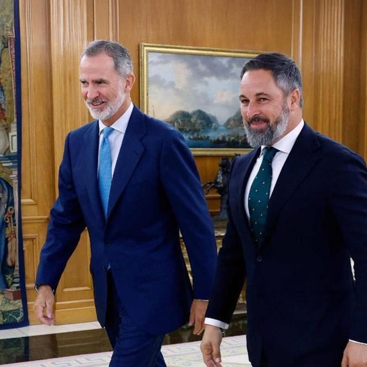 Vox es queixa a la Zarzuela perquè considera que el Rei trenca la neutralitat