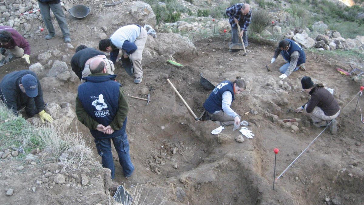 Las excavaciones arquelógicas del poblado íbero de Coimbra en una foto de archivo.