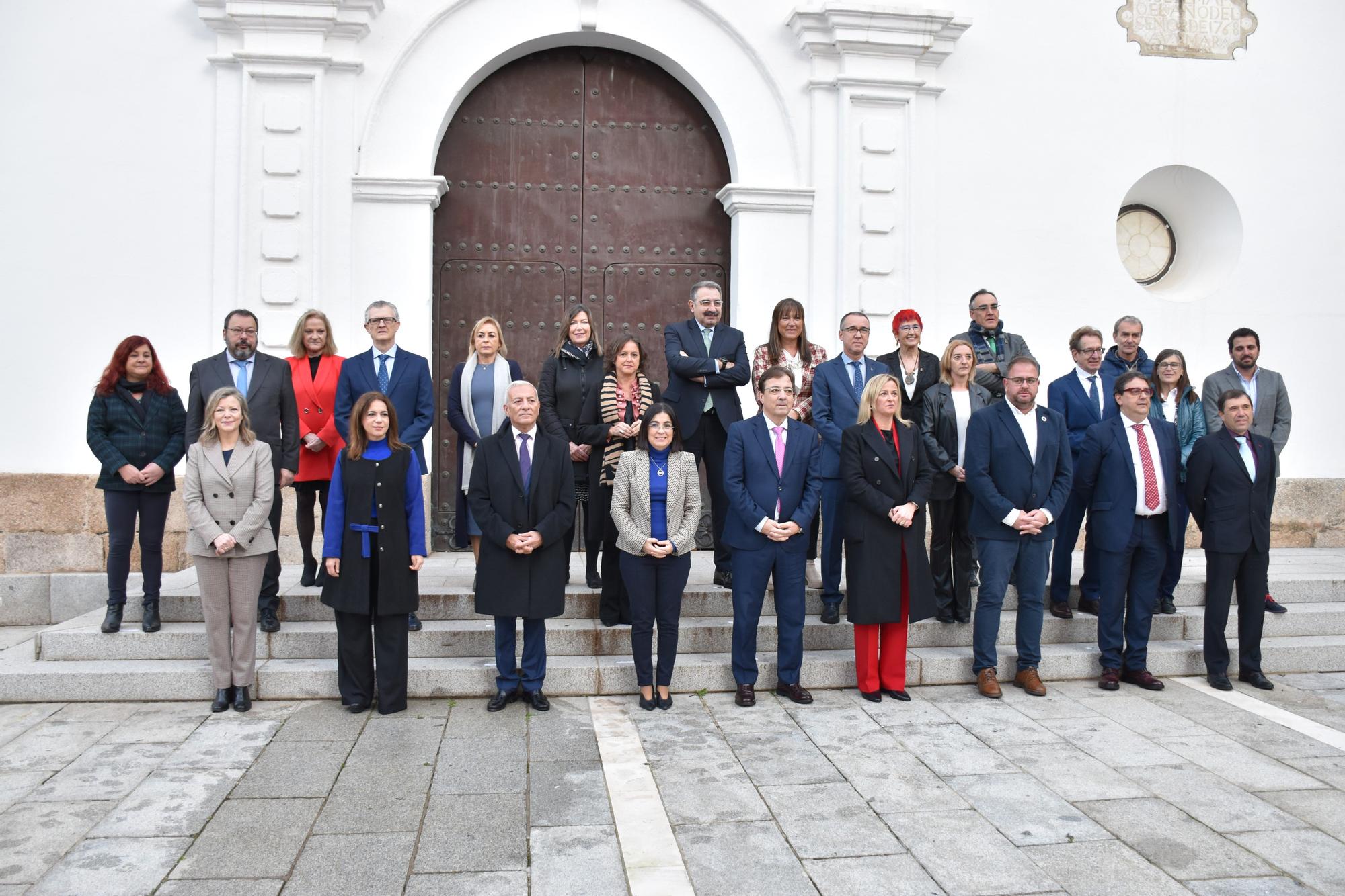 La ministra de Sanidad, Carolina Darias, en Extremadura.