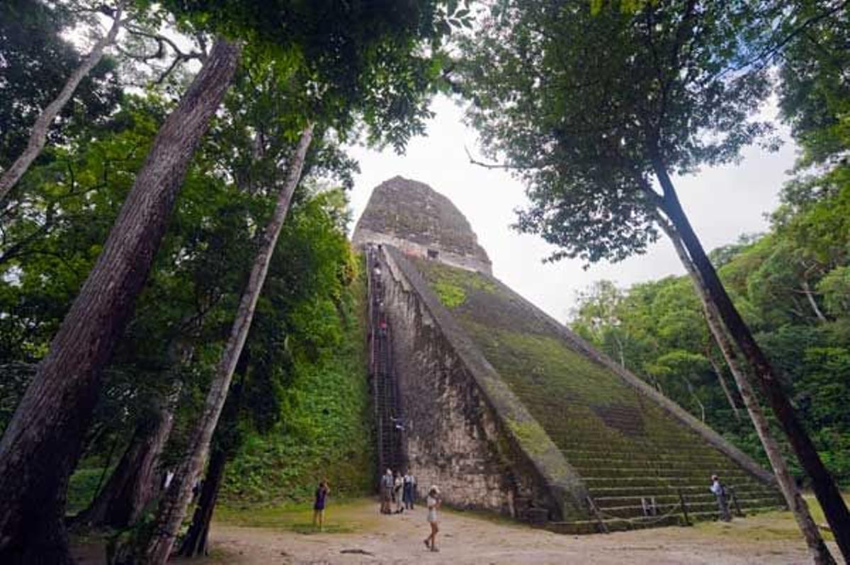 Una de las pirámides de la ciudad de Tikal