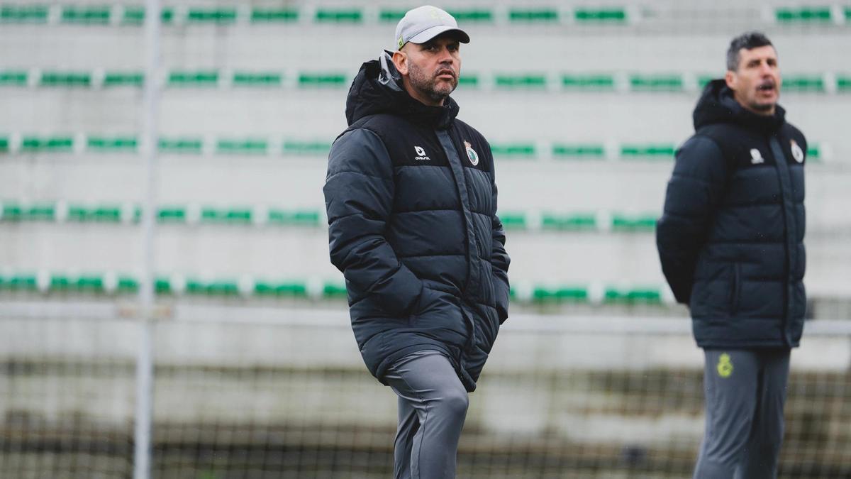 José Alberto, durante un entrenamiento