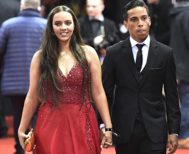 Wendell Lira llegó acompañado a la Gala