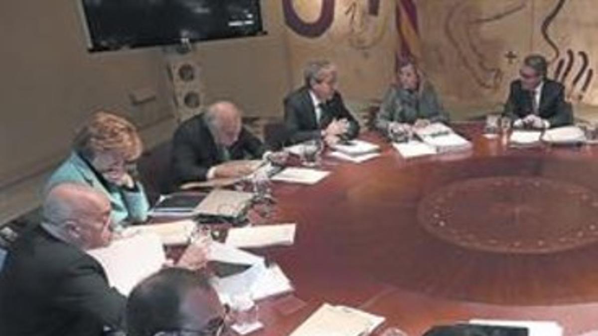 Reunión del Consell Executiu de la Generalitat, ayer por la mañana.