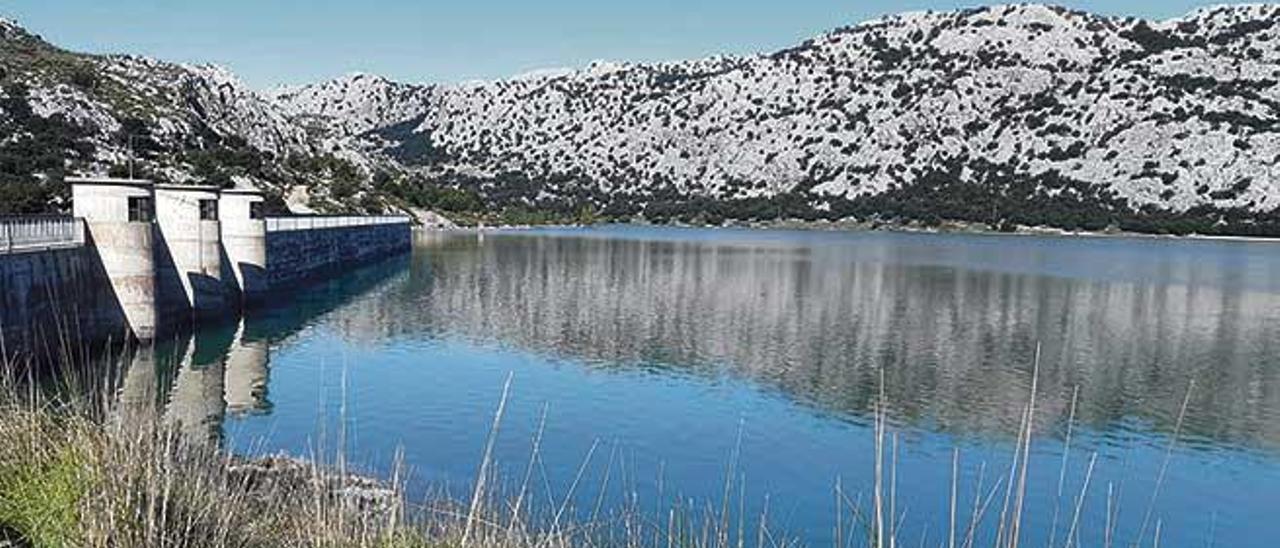 Imagen del Gorg Blau, el principal embalse de Mallorca, que suministra a Palma.