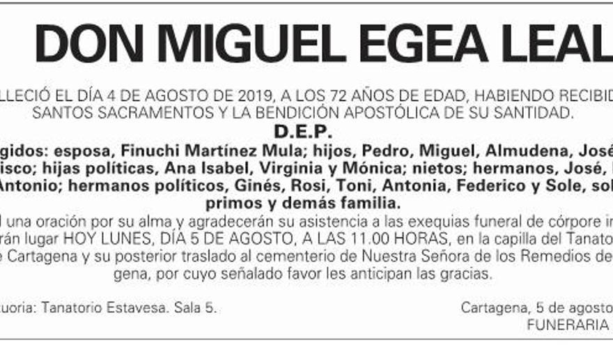 D. Miguel Egea Leal