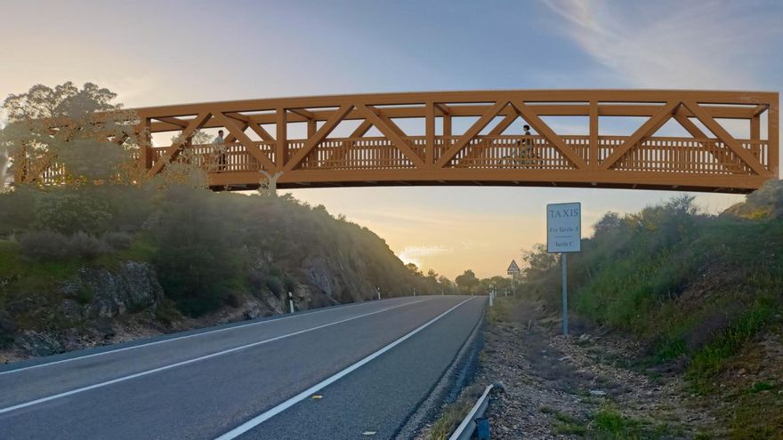 La pasarela a la vía verde de Plasencia será para peatones y ciclistas