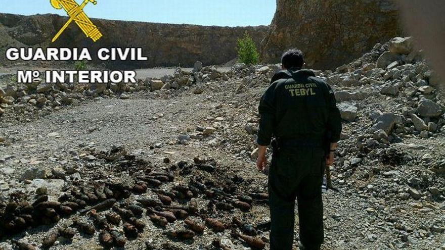 Destruidos 640 artefactos explosivos de la Guerra Civil en Teruel durante 2017