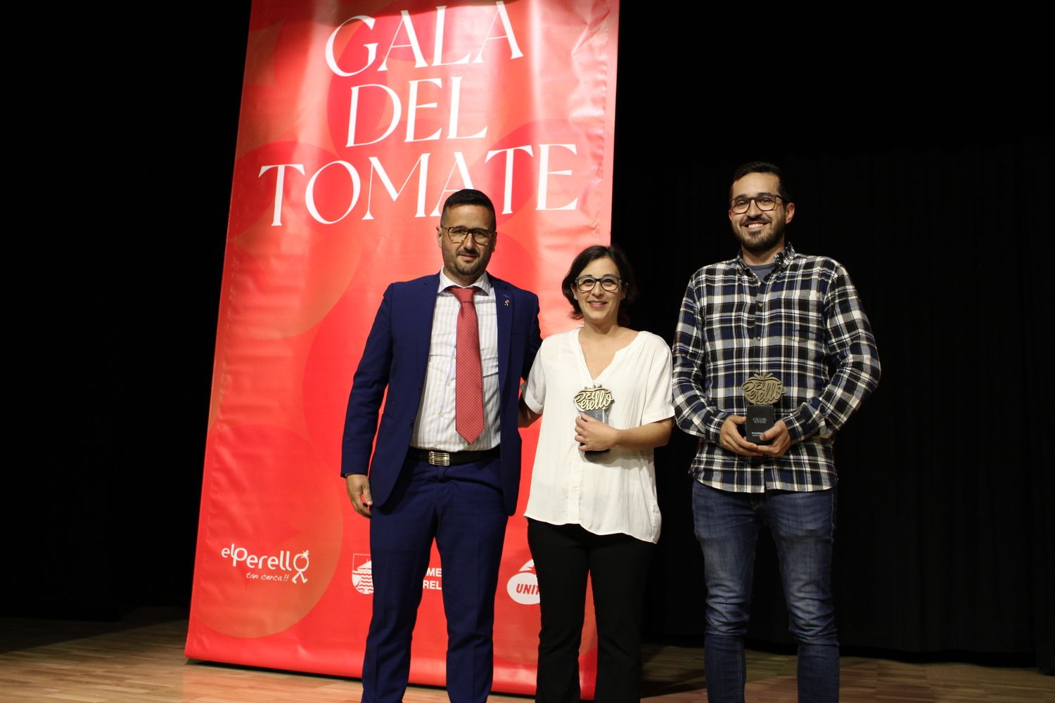 David Pons, José Escrivá y Begoña Ballester.