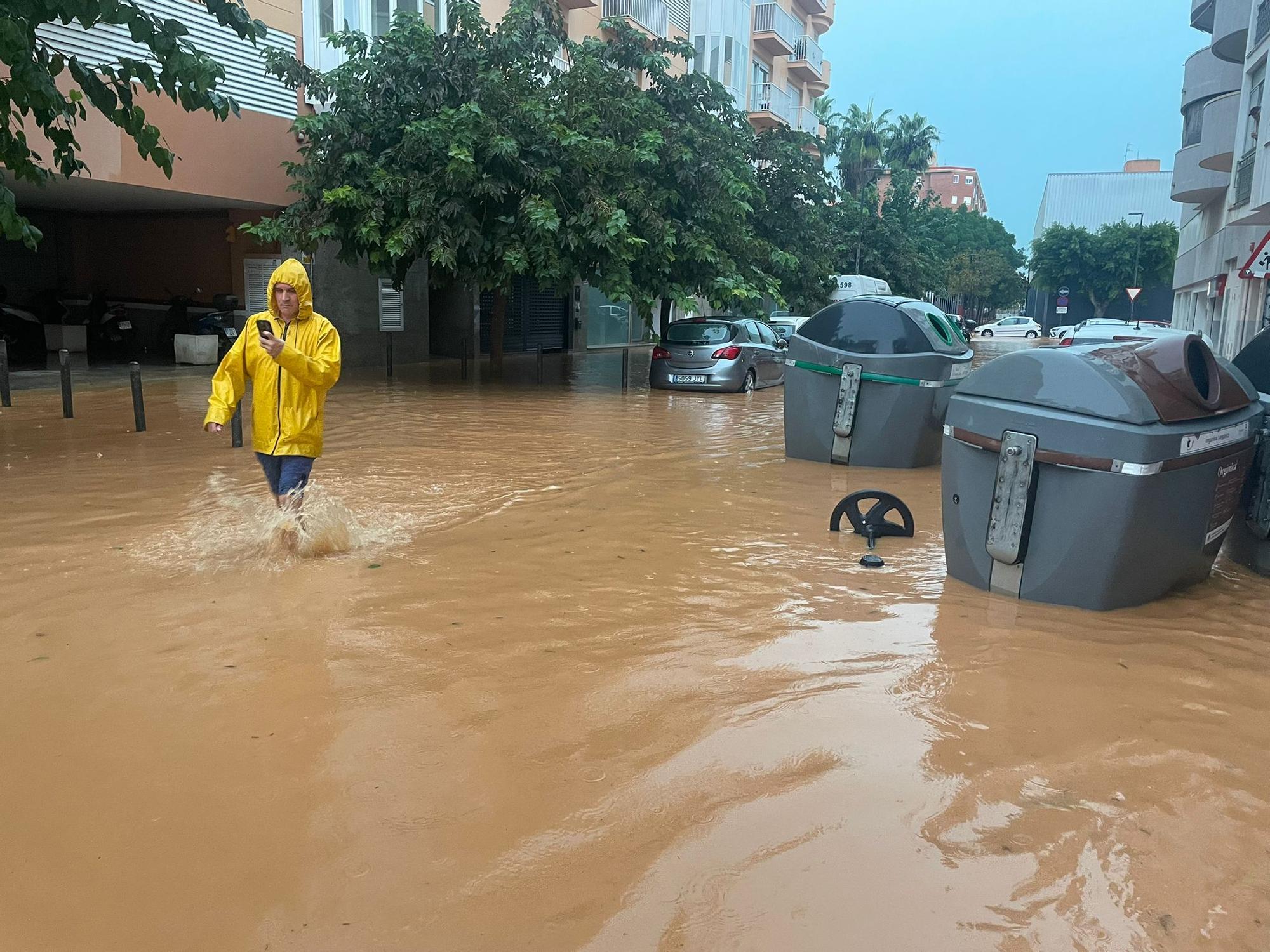 Es Pratet, inundado.