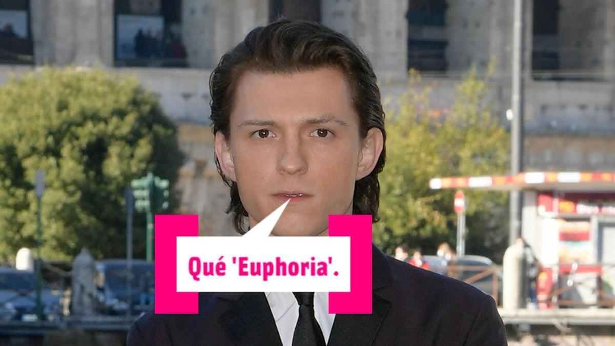 Tom Holland en la presentación de su película