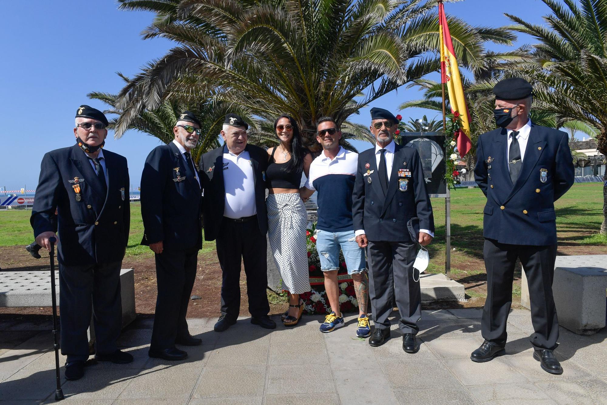 Acto de homenaje a los paracaidistas caídos en acto de servicio entre 1965 y 1979 en Maspalomas