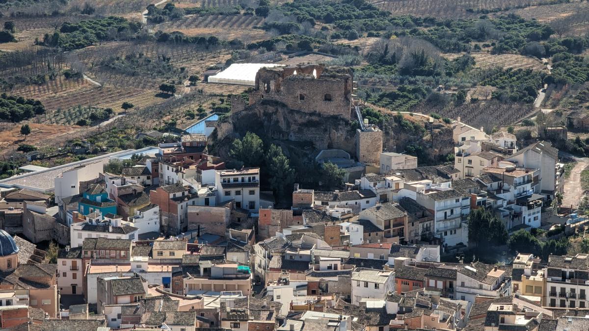 Panorámica de Castellnovo, en el Alto Palancia.