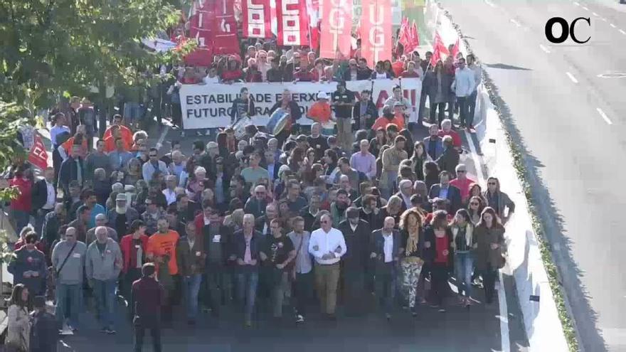 Más de 4.000 personas se manifiestan contra el cierre de Alcoa en A Coruña