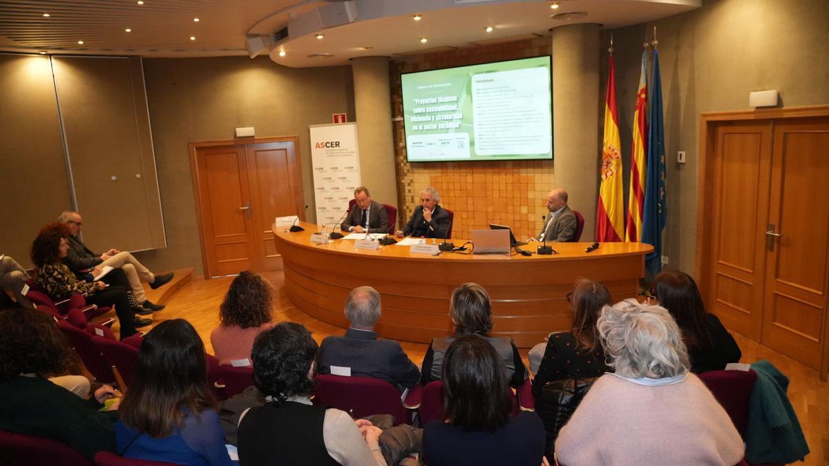 Presentación de estudios en Ascer, en una imagen de archivo.