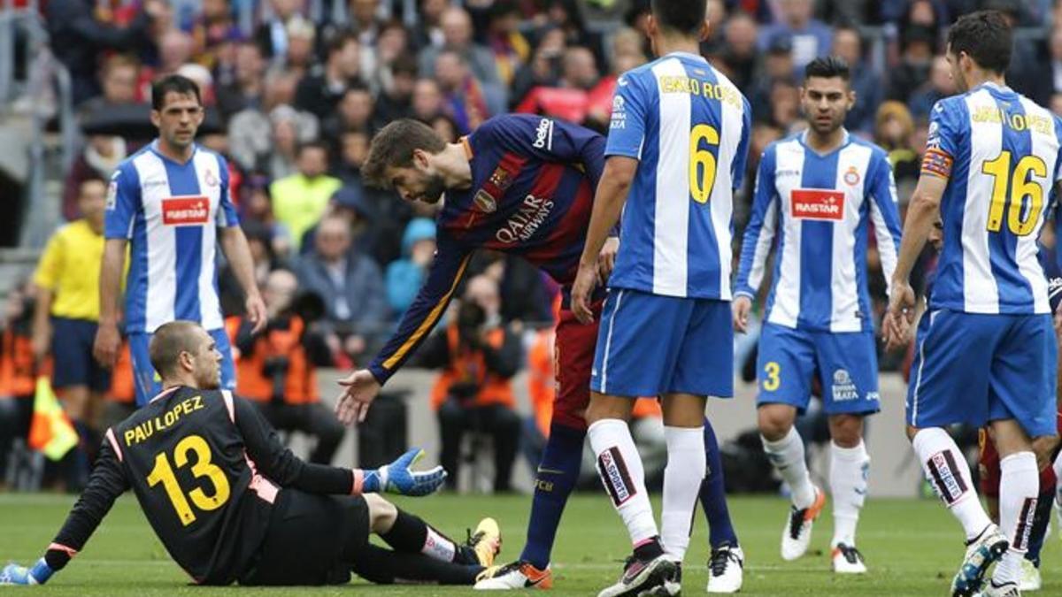 La relación entre Piqué y el Espanyol es siempre tensa