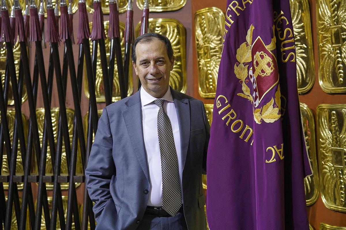Carles Mascort, el dia que va ser nomenat pendonista dels Manaies.
