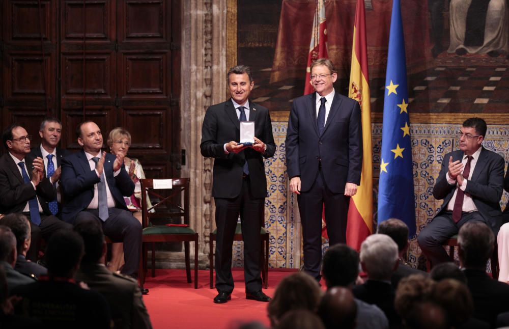 Acto institucional por el 9 d'Octubre en el Palau de la Generalitat