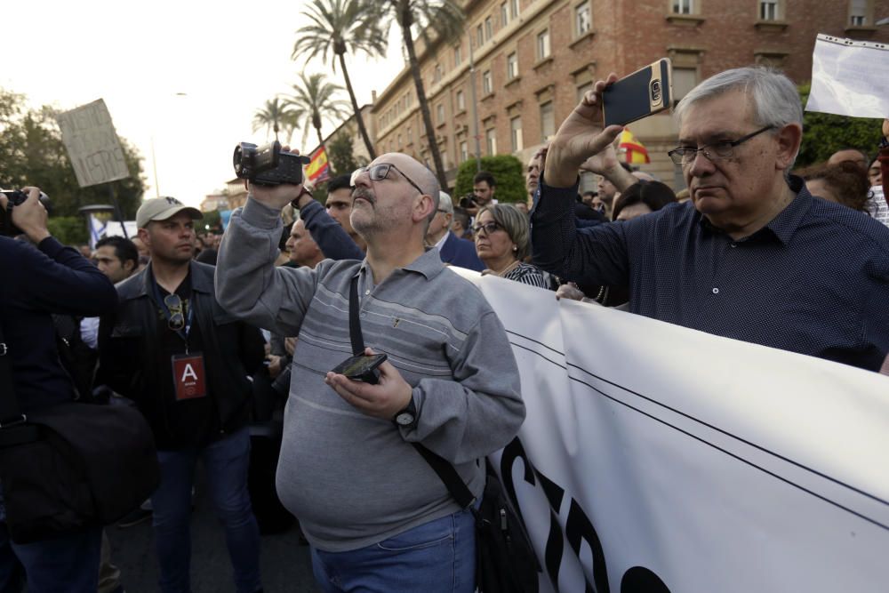 Protesta a favor del pin parental en Murcia