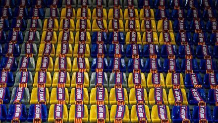 Ambientazo en el Palau antes del partido contra Olympiacos