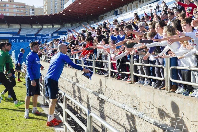 Entrenamiento de puertas abiertas del Real Zaragoza