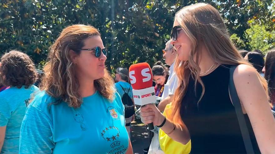 ¡El pueblo de Mariona, en Bilbao para vivir la final de la Champions!