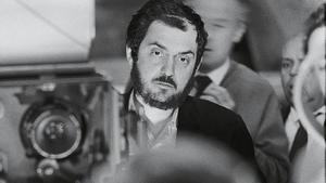 Stanley Kubrick, en uno de sus rodajes. 