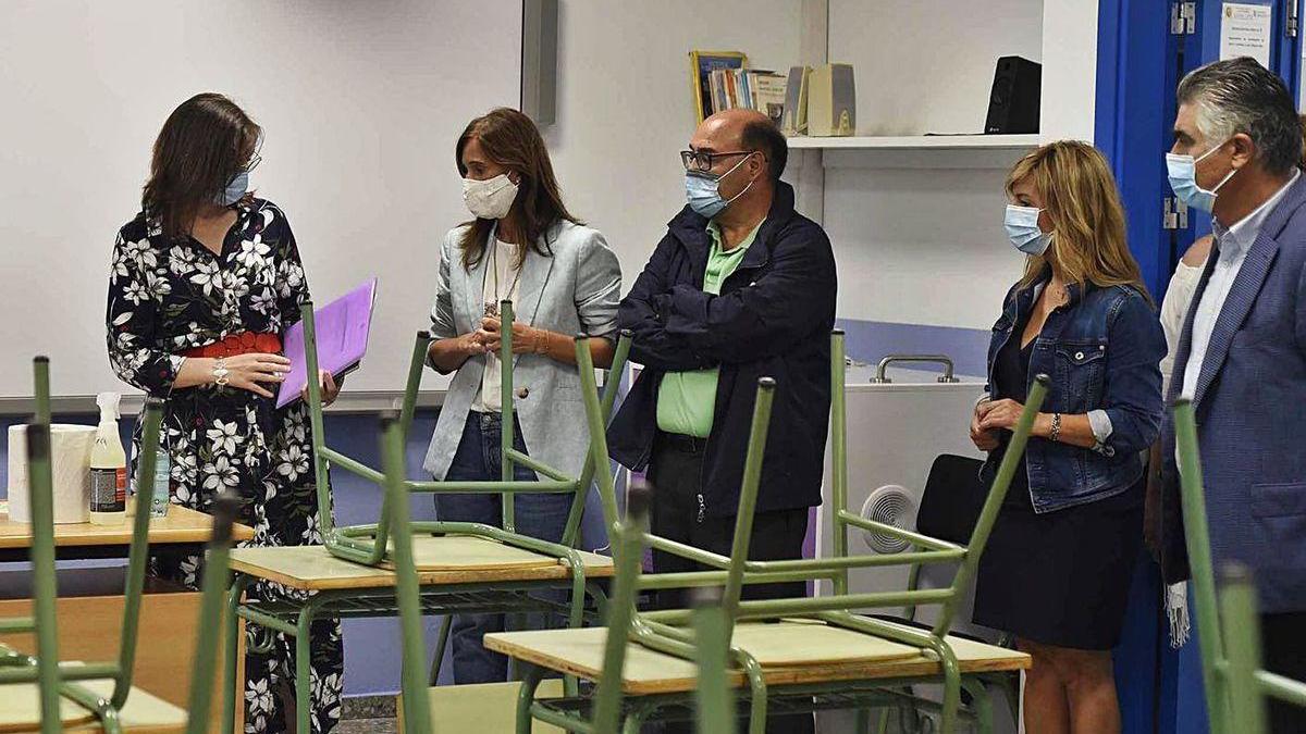 Visita de la conselleira de Educación al CPI Cova Terreña (Baiona).