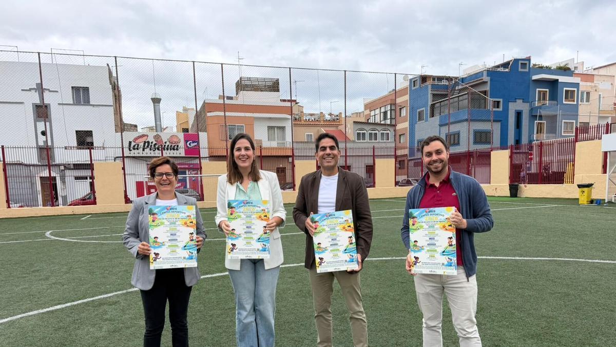 La concejala Carla Campoamor, durante la presentación de los campus de verano del IMD.