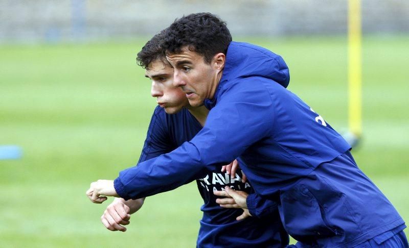 Primer entrenamiento del Real Zaragoza en Boltaña