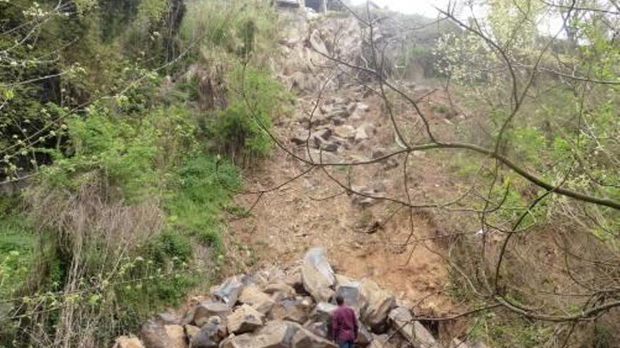 El darrer despreniment a la part del Turonell.