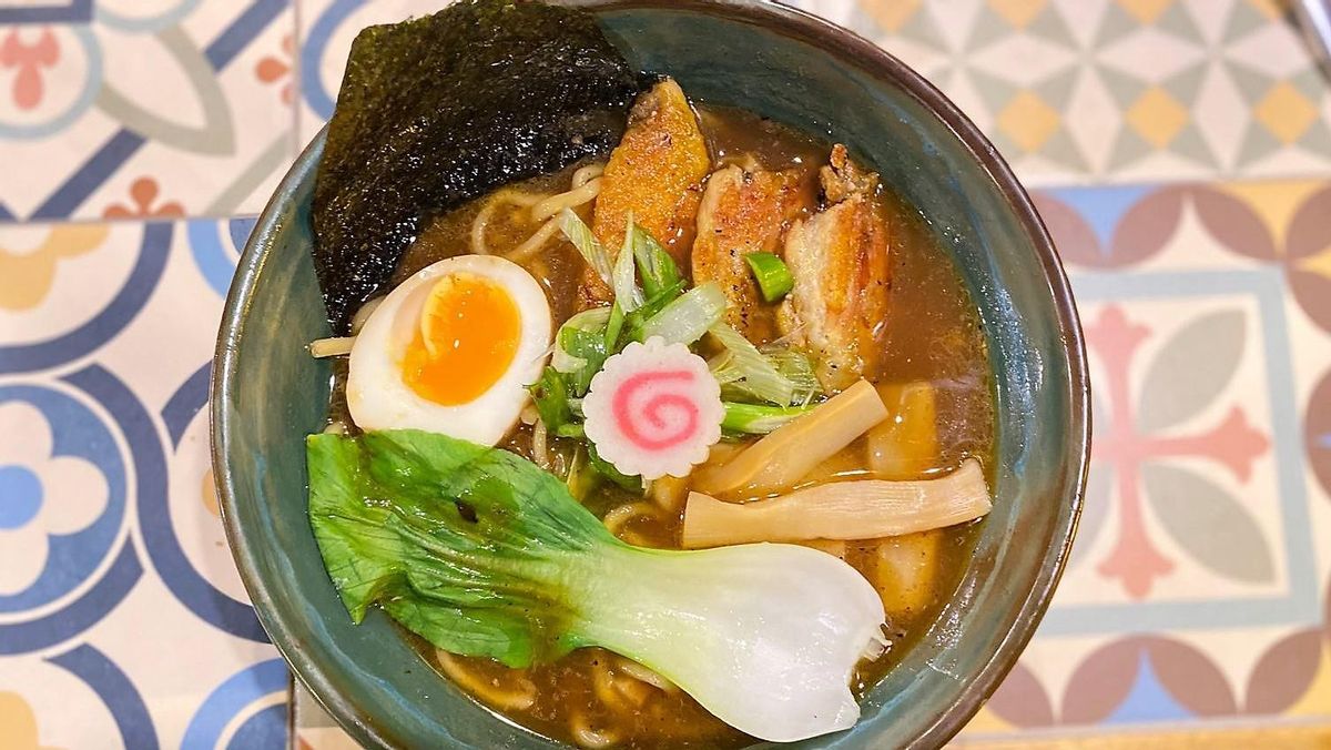El 'ramen' de pollo de Budda Ramen Bar.