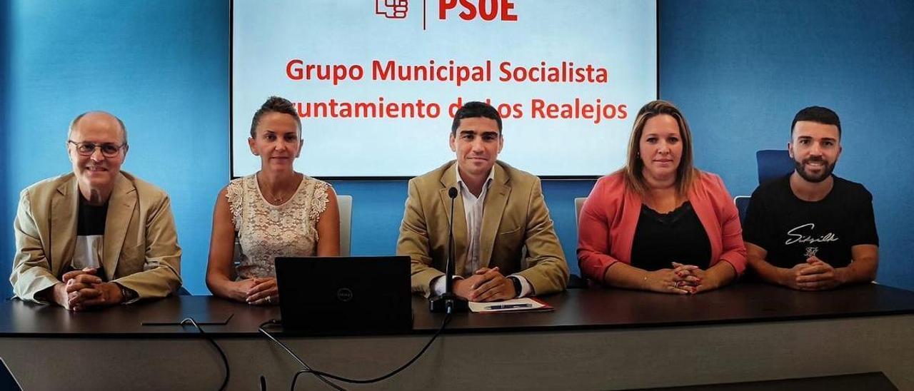 La rueda de prensa del PSOE de Los Realejos este jueves 2 de junio de 2022