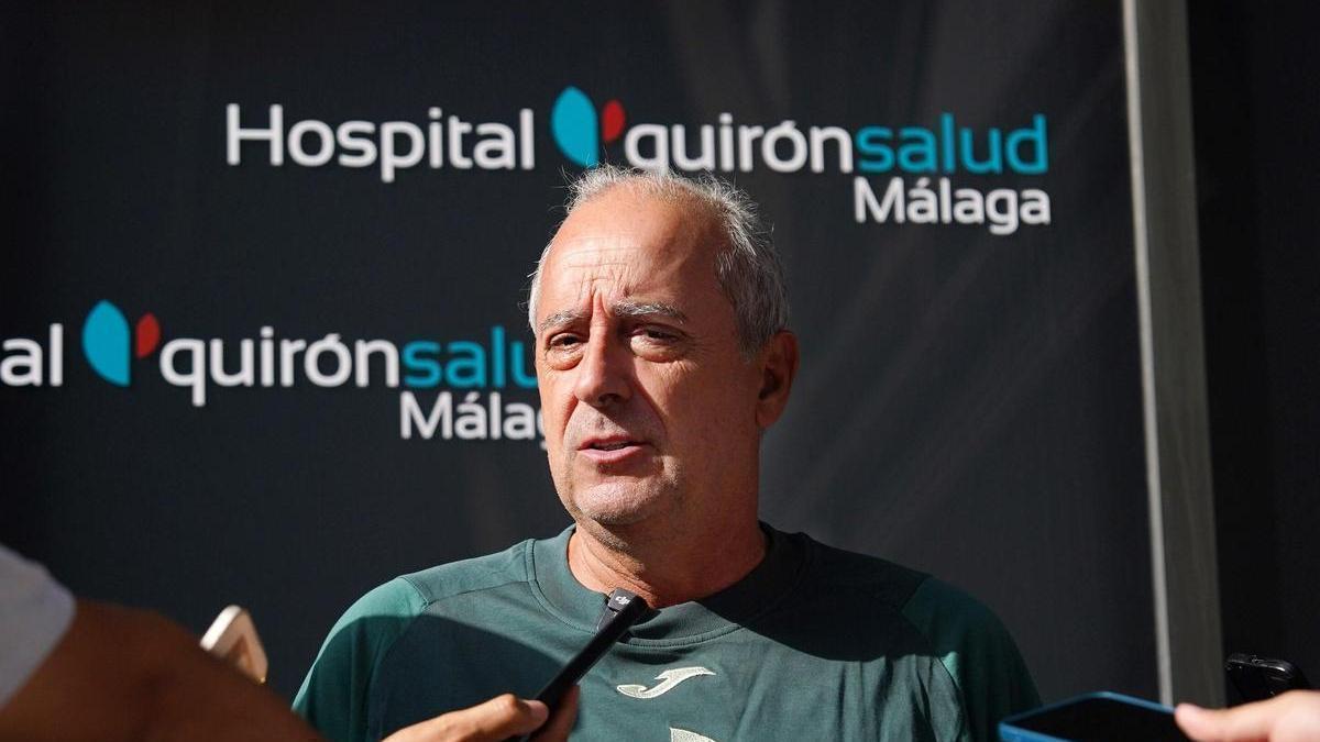 Txus Vidorreta compareció este martes ante los medios en el tradicional desayuno informativo del Unicaja.