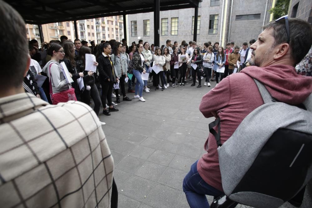 Ebau 2019 en Asturias: primer día de exámenes de selectividad en Avilés