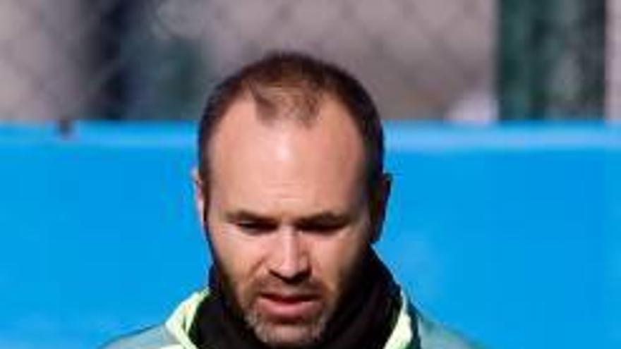 Iniesta pateix una lesió muscular i serà baixa demà al camp de l&#039;Eibar