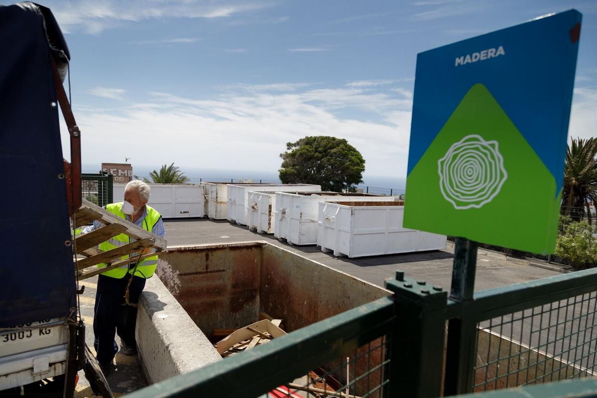 Imagen de uno de los Puntos Limpios gestionados por el Cabildo de Tenerife.